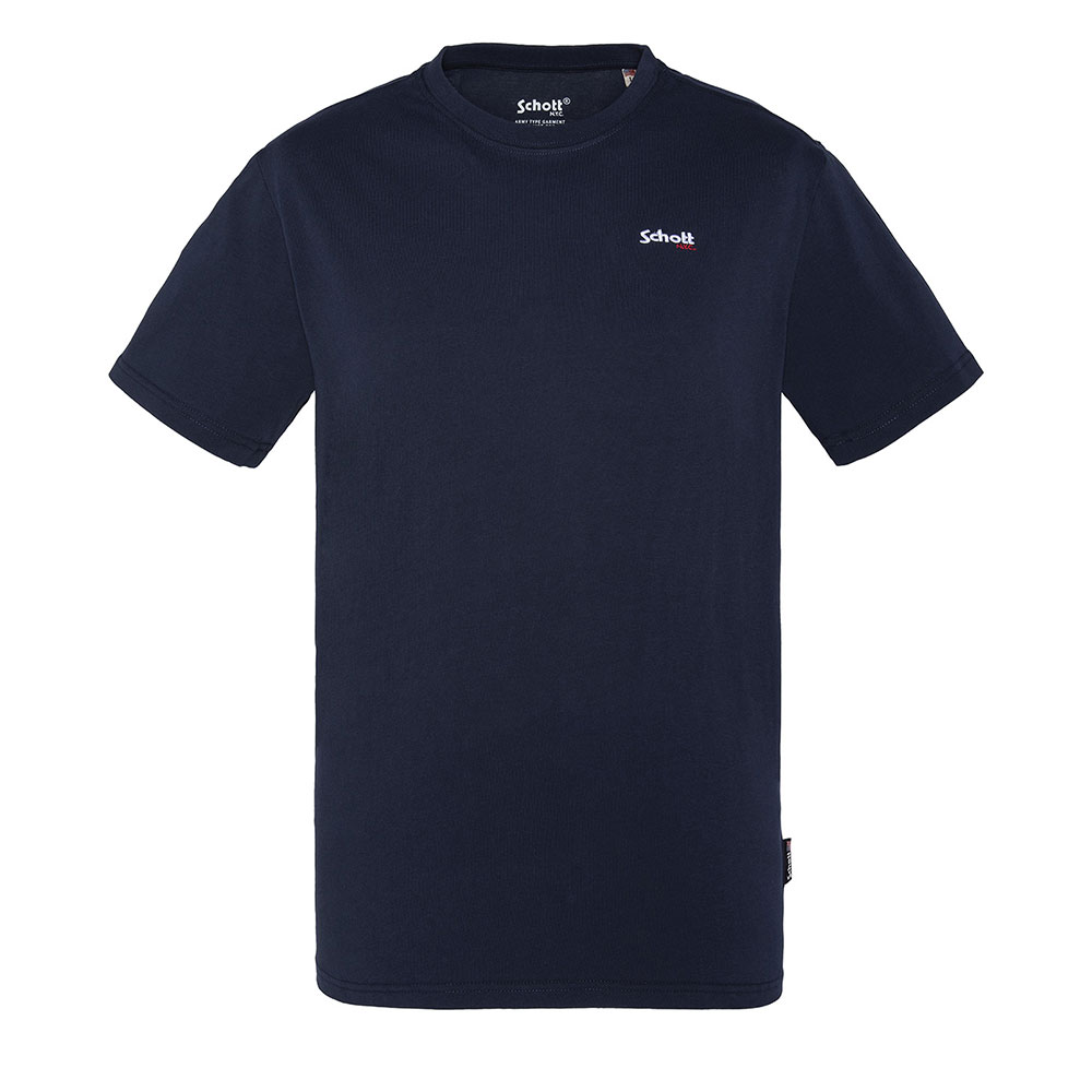 Ανδρικό T-Shirt μπλουζάκι με Logo Schott NYC Μπλε