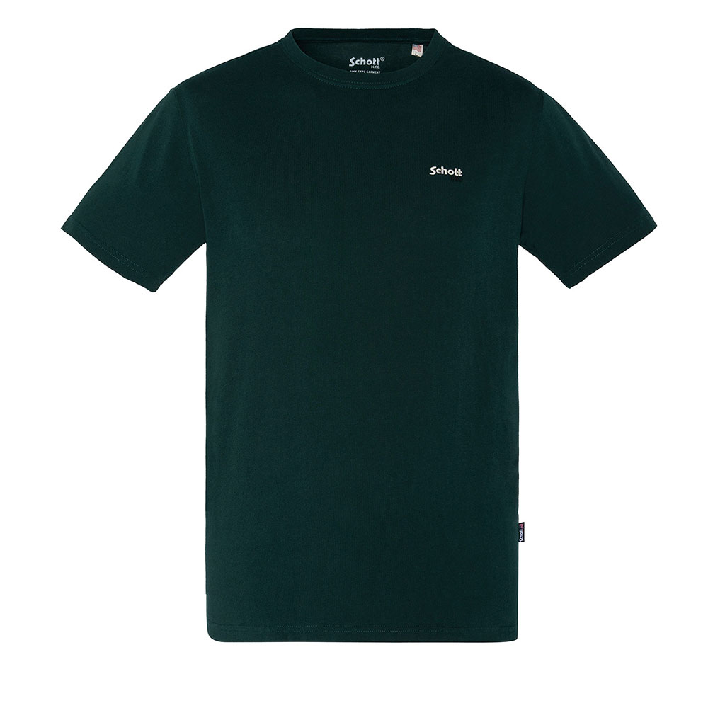 Ανδρικό T-Shirt μπλουζάκι με Logo Schott NYC Πράσινο