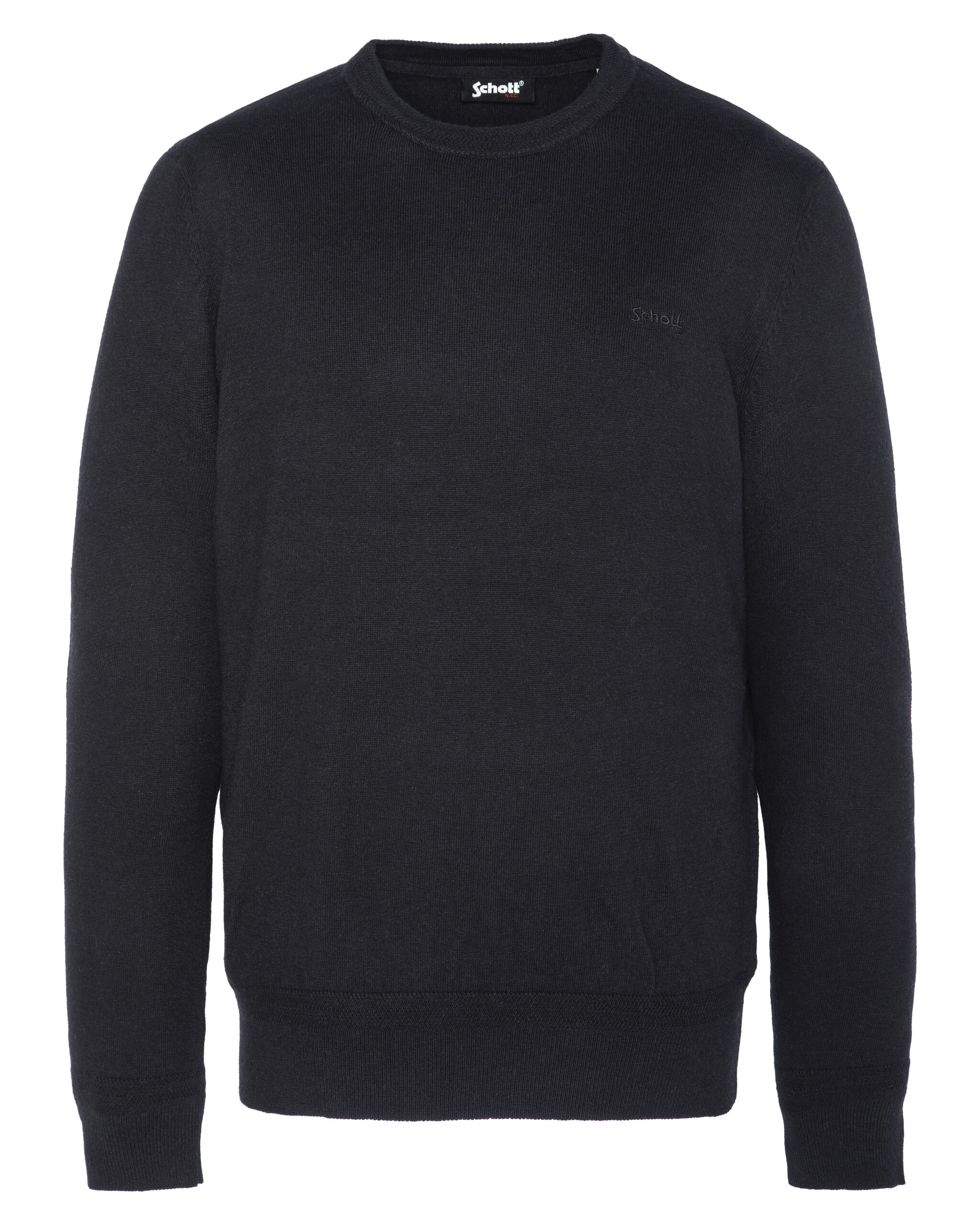 Round Neck Sweater Schott Black