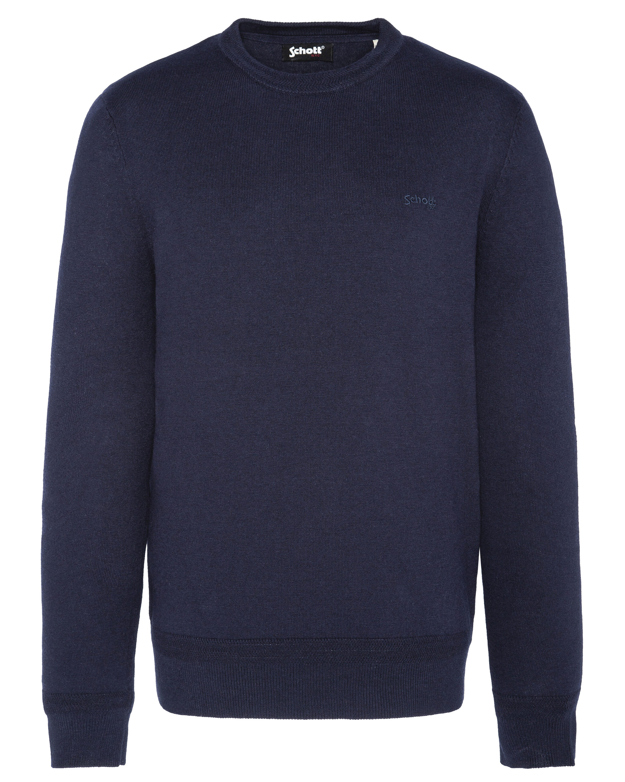 Round Neck Sweater Schott Blue
